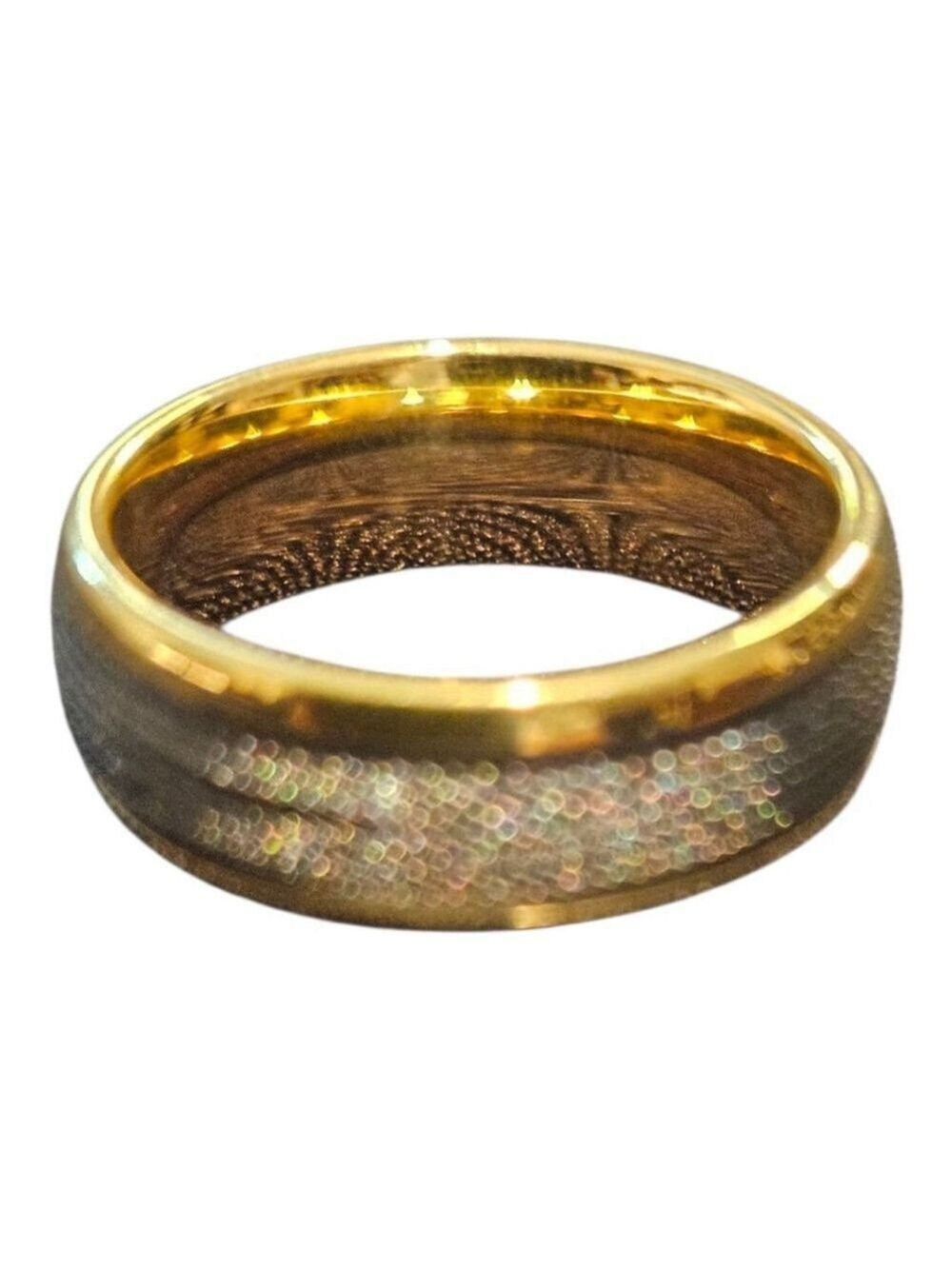 MEN'S Unbranded Gold & Gray Ring, Size 10 - Picture 5 of 7